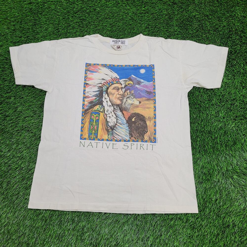 VTG Native-American Native Spirit Shirt Human-I-Tee Kemler L
